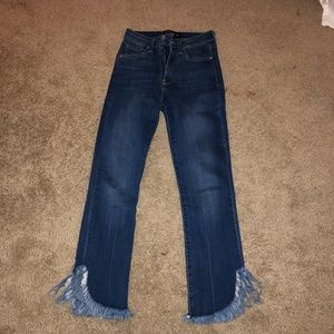 Flare Jeans with Fringe